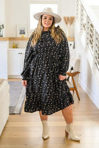 Larissa Long Sleeve Ruffle Hem Dress - Happily Ever Atchison Shop Co.