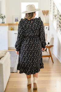 Larissa Long Sleeve Ruffle Hem Dress - Happily Ever Atchison Shop Co.