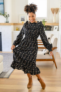 Larissa Long Sleeve Ruffle Hem Dress - Happily Ever Atchison Shop Co.