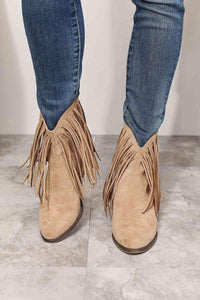 Legend Women's Fringe Cowboy Western Ankle Boots - Happily Ever Atchison Shop Co.