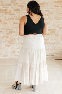 Let It Begin Tiered Maxi Skirt - Happily Ever Atchison Shop Co.