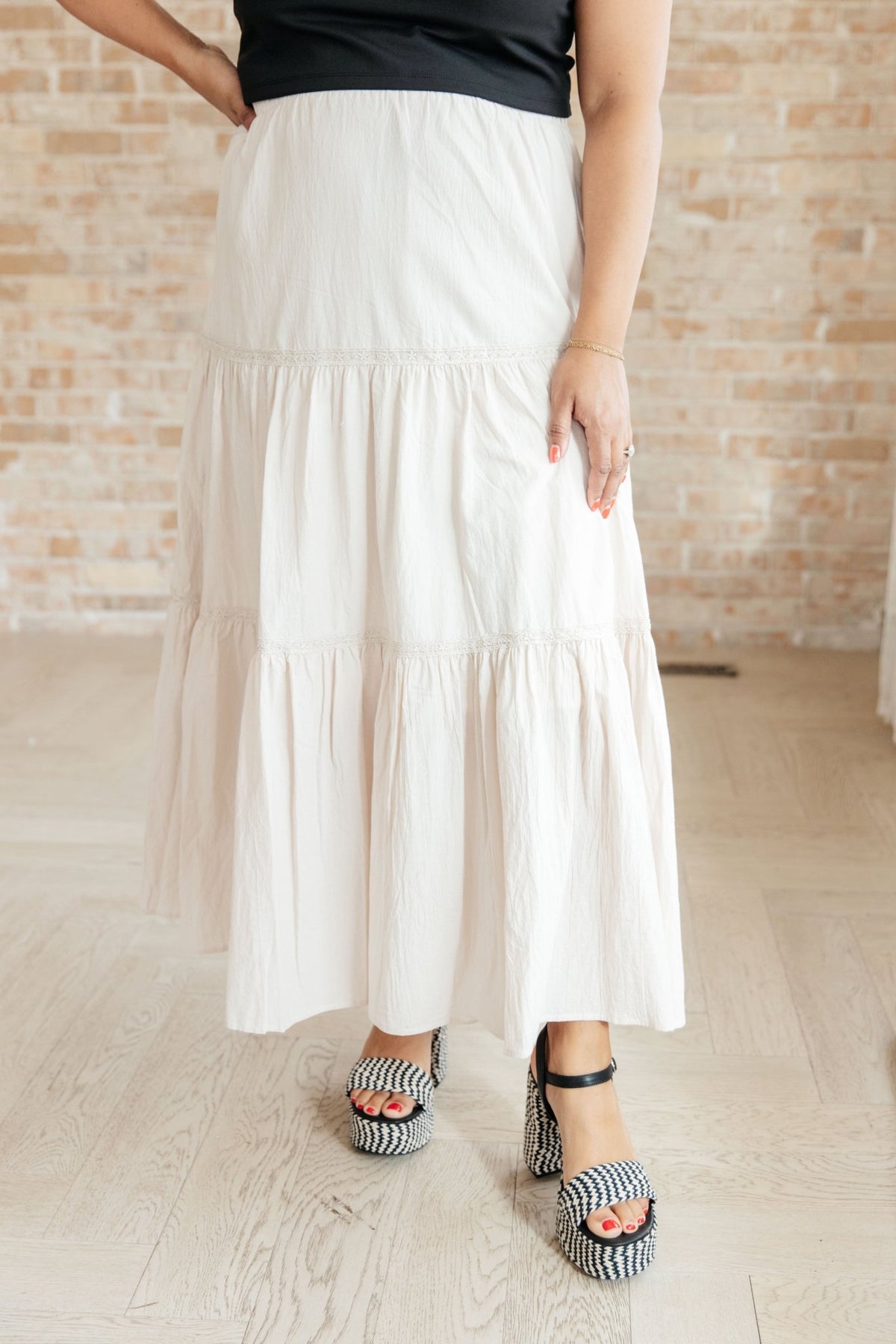 Let It Begin Tiered Maxi Skirt - Happily Ever Atchison Shop Co.