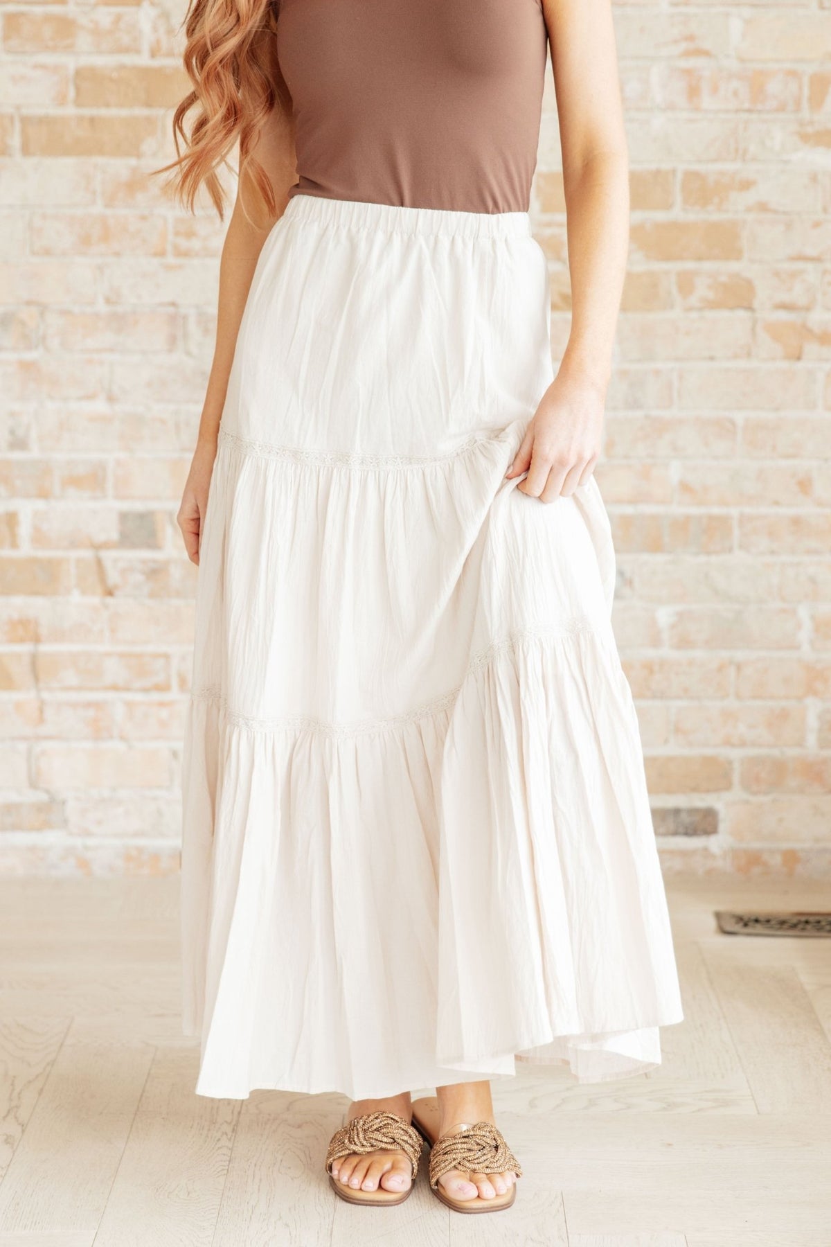 Let It Begin Tiered Maxi Skirt - Happily Ever Atchison Shop Co.