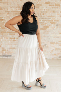 Let It Begin Tiered Maxi Skirt - Happily Ever Atchison Shop Co.