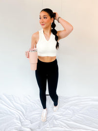 Level Up Ivory Crop Top - Happily Ever Atchison Shop Co.