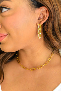 Linked Up Paperclip Earrings - Happily Ever Atchison Shop Co.