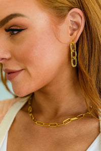 Linked Up Paperclip Earrings - Happily Ever Atchison Shop Co.