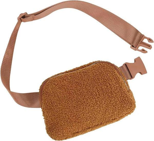 Lola Boucle Sherpa Sling/Belt Bag - Happily Ever Atchison Shop Co.