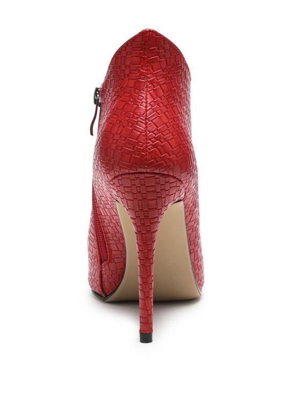 LOLITA WOVEN TEXTURE STILETTO BOOT - Happily Ever Atchison Shop Co.