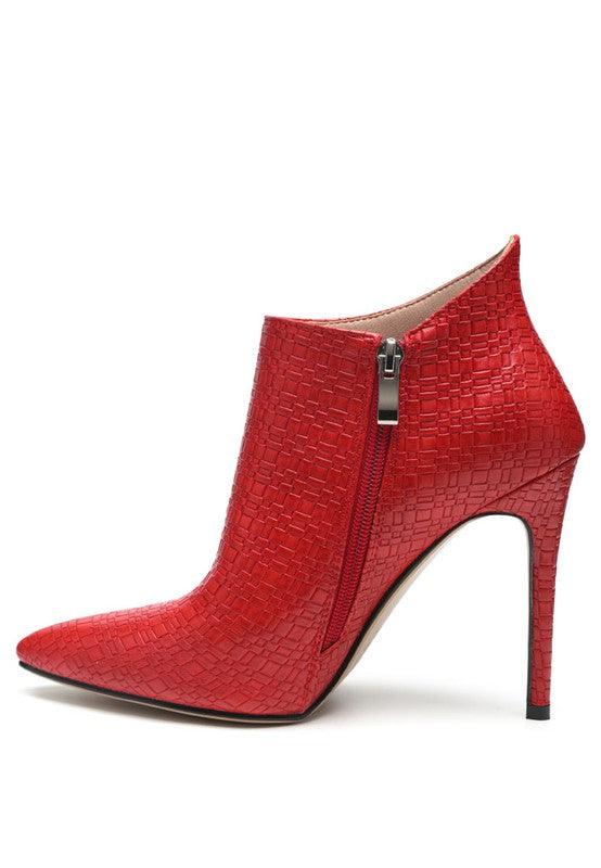 LOLITA WOVEN TEXTURE STILETTO BOOT - Happily Ever Atchison Shop Co.