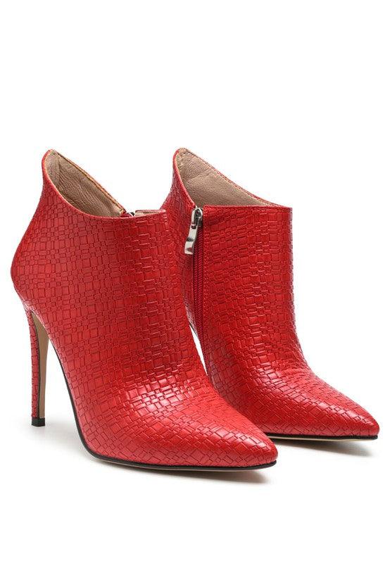 LOLITA WOVEN TEXTURE STILETTO BOOT - Happily Ever Atchison Shop Co.