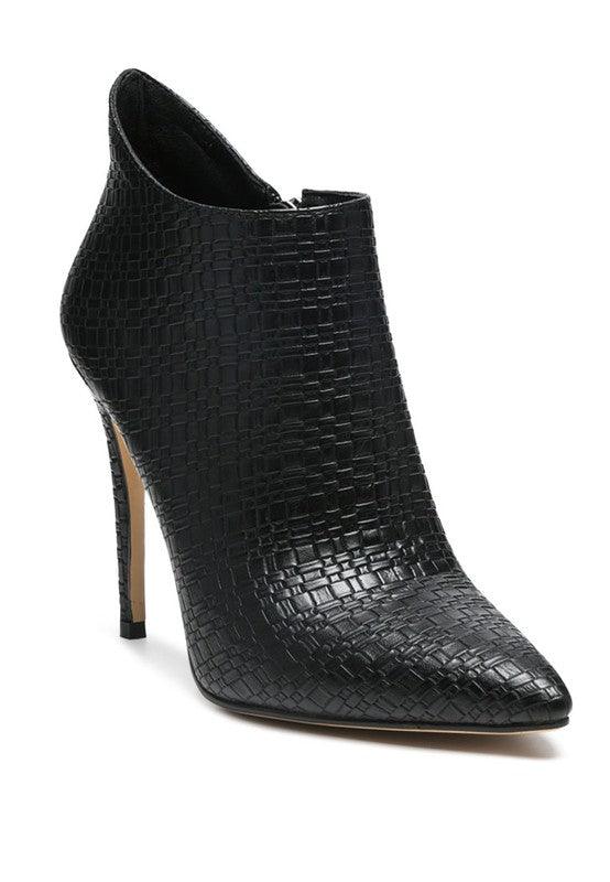 LOLITA WOVEN TEXTURE STILETTO BOOT - Happily Ever Atchison Shop Co.