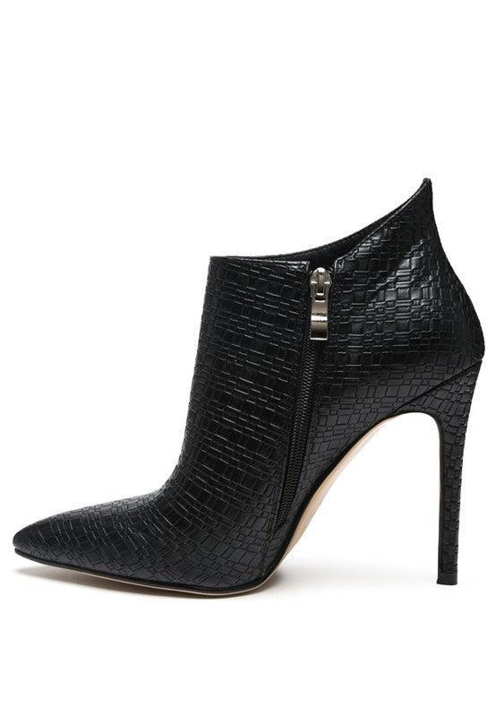 LOLITA WOVEN TEXTURE STILETTO BOOT - Happily Ever Atchison Shop Co.