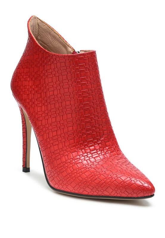 LOLITA WOVEN TEXTURE STILETTO BOOT - Happily Ever Atchison Shop Co.