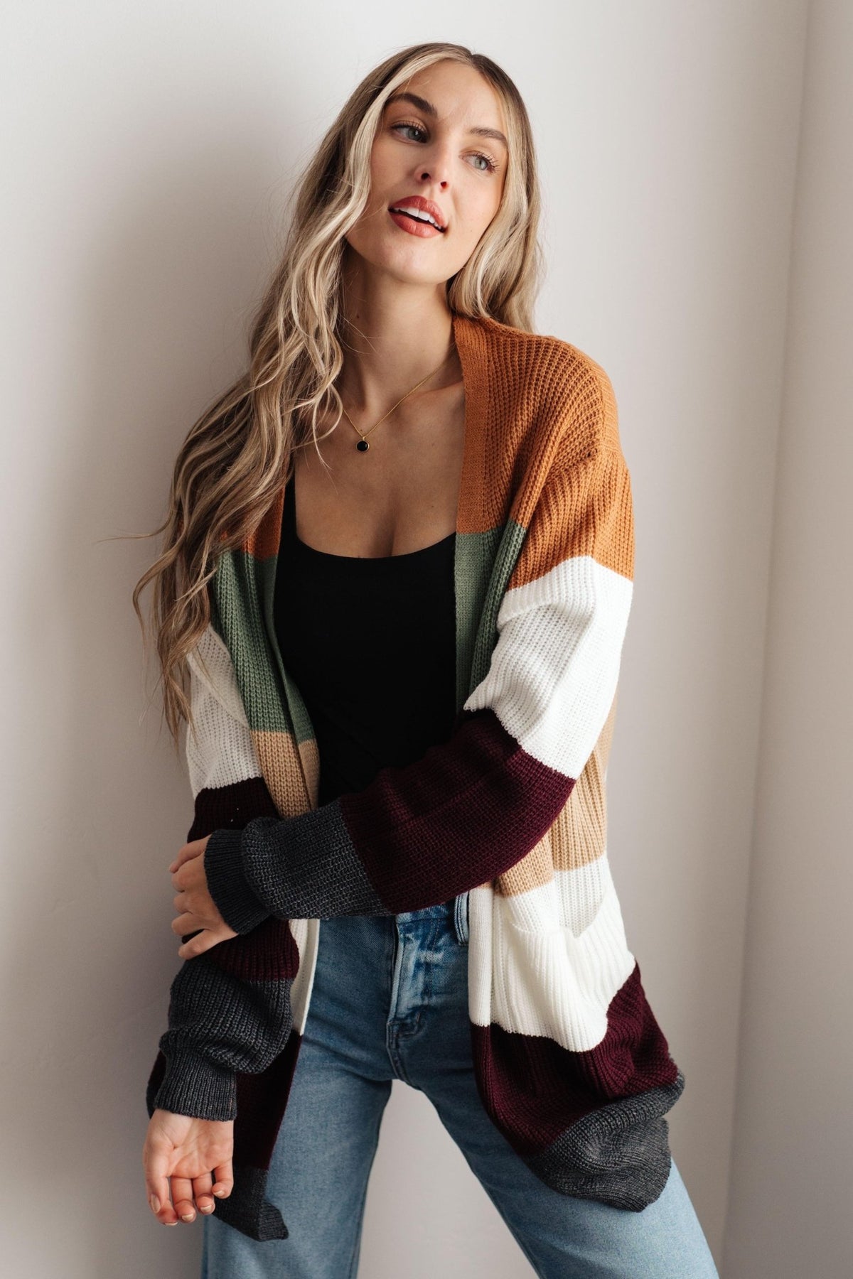 Long Drive Home Striped Cardigan - Happily Ever Atchison Shop Co.