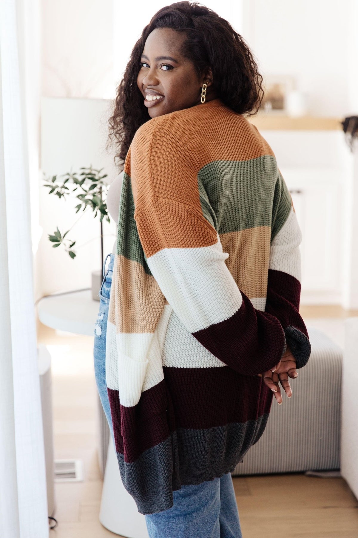 Long Drive Home Striped Cardigan - Happily Ever Atchison Shop Co.