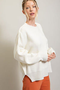 Long Sleeve Ribbed Sweater - Happily Ever Atchison Shop Co.