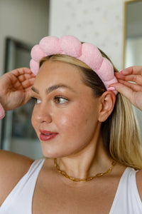 Lost in the Moment Headband and Wristband Set in Pink - Happily Ever Atchison Shop Co.
