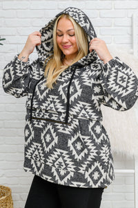 Lounge Day Hoodie in Black & White - Happily Ever Atchison Shop Co.