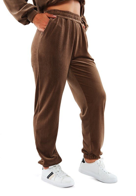 Loungewear Corduroy Pants - Happily Ever Atchison Shop Co.