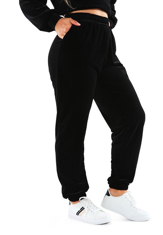 Loungewear Corduroy Pants - Happily Ever Atchison Shop Co.