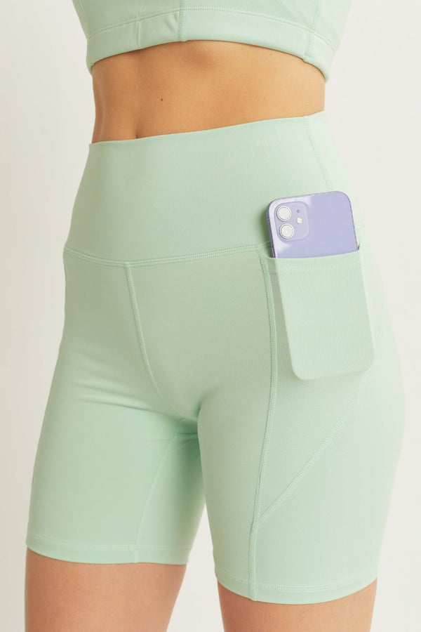 Love Tree High Waist Seam Detail Active Shorts - Happily Ever Atchison Shop Co.