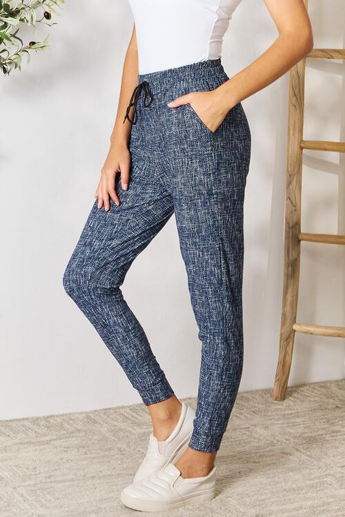 LOVEIT Heathered Drawstring Leggings with Pockets - Happily Ever Atchison Shop Co.