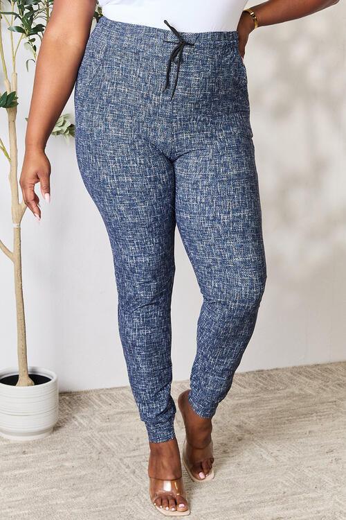 LOVEIT Heathered Drawstring Leggings with Pockets - Happily Ever Atchison Shop Co.