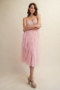 LOVELY TULLE MIDI CROCHET DRESS - Happily Ever Atchison Shop Co.