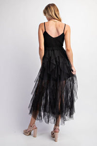 LOVELY TULLE MIDI CROCHET DRESS - Happily Ever Atchison Shop Co.