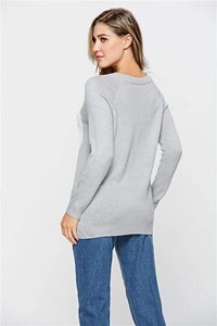 Lover Boy Gray Heart Sweater - Happily Ever Atchison Shop Co.