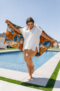 Luxury Beach Towel in Block Floral - Happily Ever Atchison Shop Co.