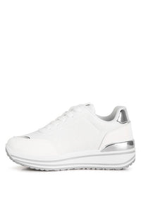 Mailys Metallic Panel Platform Sneakers - Happily Ever Atchison Shop Co.