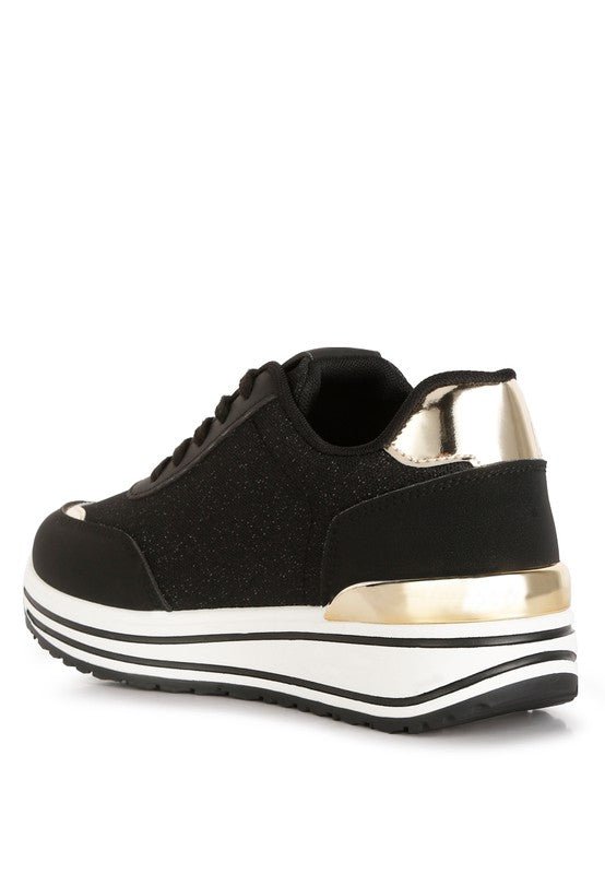 Mailys Metallic Panel Platform Sneakers - Happily Ever Atchison Shop Co.