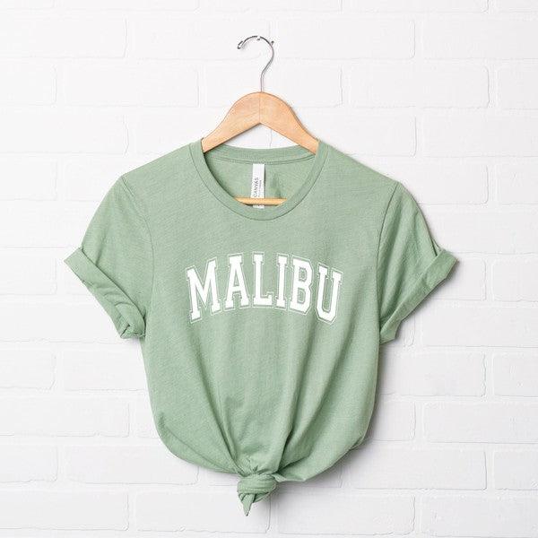 Malibu Bold Short Sleeve Graphic Tee - Happily Ever Atchison Shop Co.