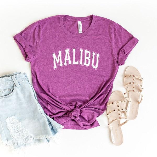 Malibu Bold Short Sleeve Graphic Tee - Happily Ever Atchison Shop Co.
