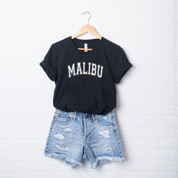 Malibu Bold Short Sleeve Graphic Tee - Happily Ever Atchison Shop Co.