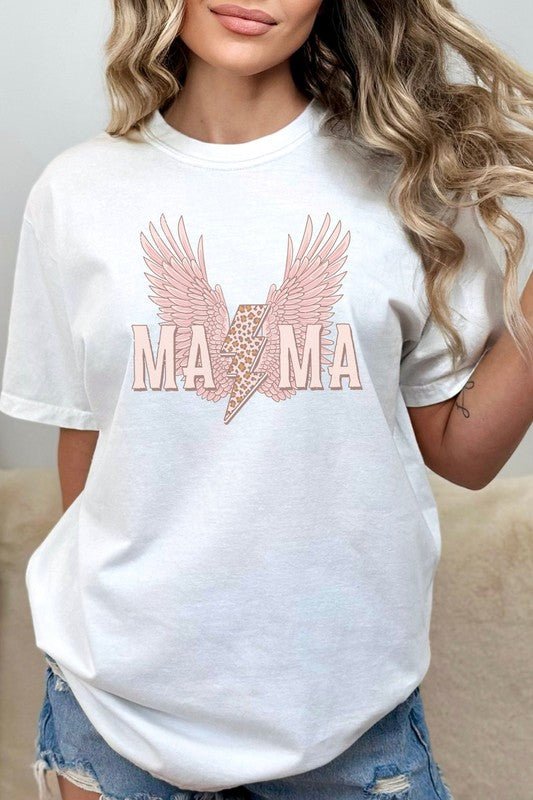 Mama Leopard Lightning Comfort Colors Graphic Tee - Happily Ever Atchison Shop Co.