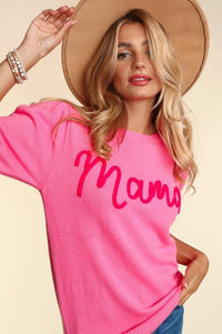 MAMA POP UP LETTER SWEATER KNIT TOP - Happily Ever Atchison Shop Co.