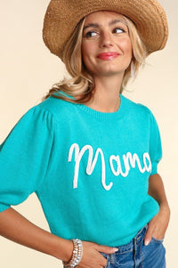 MAMA POP UP LETTER SWEATER KNIT TOP - Happily Ever Atchison Shop Co.