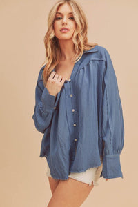 Mara Button Down Shirt - Happily Ever Atchison Shop Co.