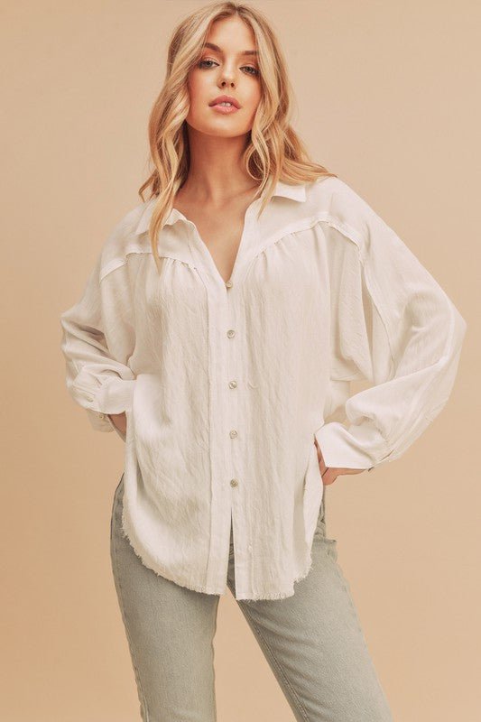 Mara Button Down Shirt - Happily Ever Atchison Shop Co.