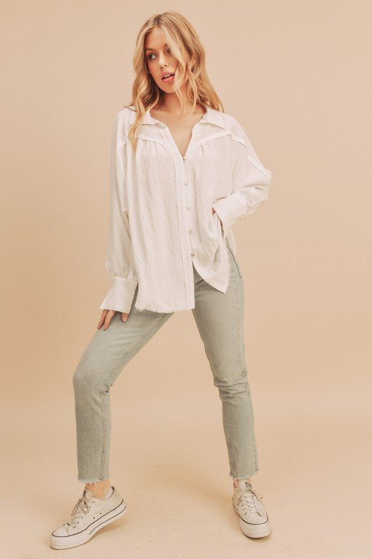 Mara Button Down Shirt - Happily Ever Atchison Shop Co.