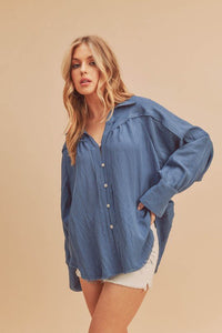 Mara Button Down Shirt - Happily Ever Atchison Shop Co.