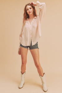 Mara Button Down Shirt - Happily Ever Atchison Shop Co.