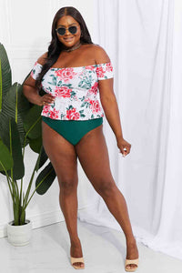 Marina West Swim Coastal Cutie Off - Shoulder Swim Tankini Set - Happily Ever Atchison Shop Co.