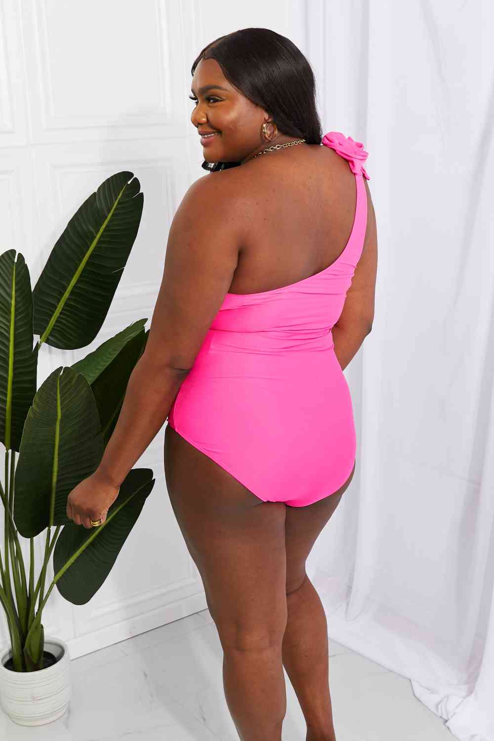 Marina West Swim Deep End One - Shoulder One - Piece Swimsuit - Happily Ever Atchison Shop Co.