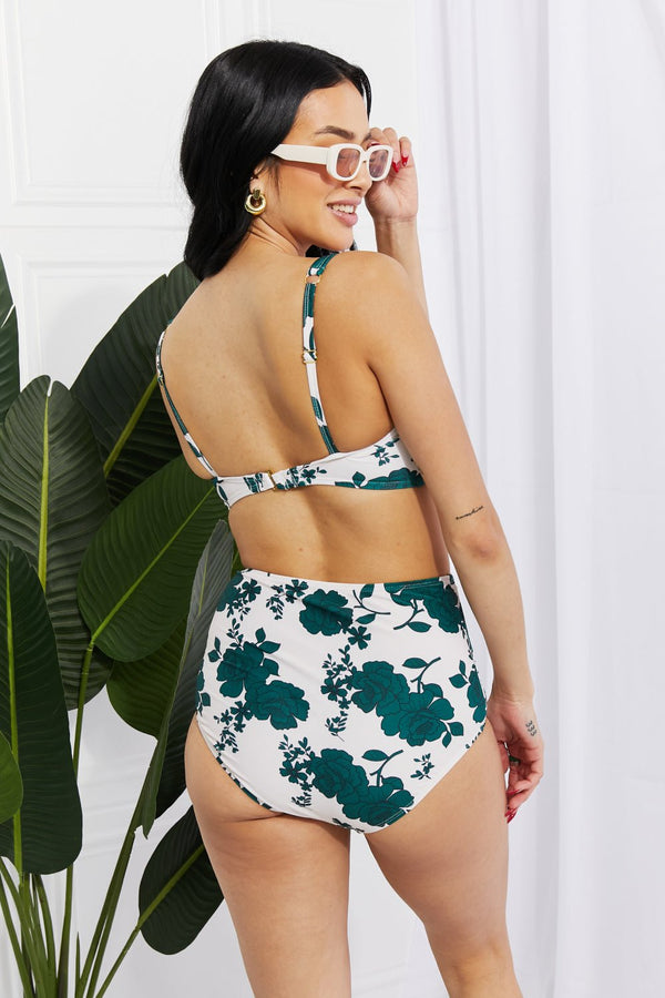 Marina West Swim Take A Dip Twist High - Rise Bikini in Forest - Happily Ever Atchison Shop Co.