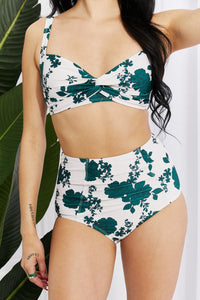 Marina West Swim Take A Dip Twist High - Rise Bikini in Forest - Happily Ever Atchison Shop Co.