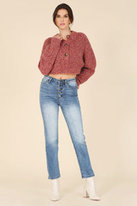 Melange Multicolor Sweater Top - Happily Ever Atchison Shop Co.